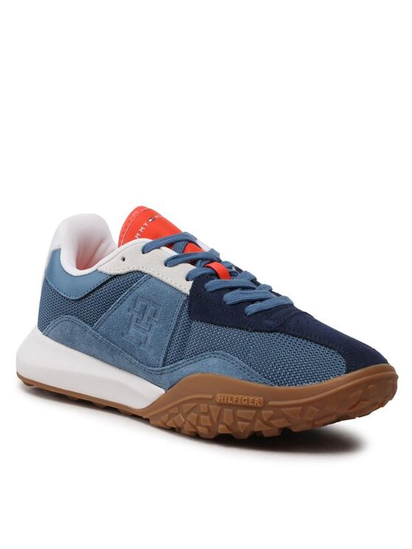 Tommy Hilfiger Tommy Hilfiger Сникърси Retro Modern Runner Mix FM0FM04499 Тъмносин