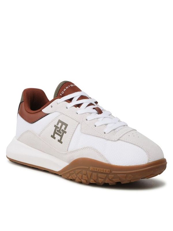 Tommy Hilfiger Tommy Hilfiger Сникърси Retro Modern Runner Mix FM0FM04701 Бял