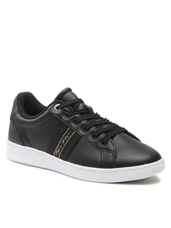 Tommy Hilfiger Tommy Hilfiger Сникърси Signature Webbing Court Sneaker FW0FW06803 Черен
