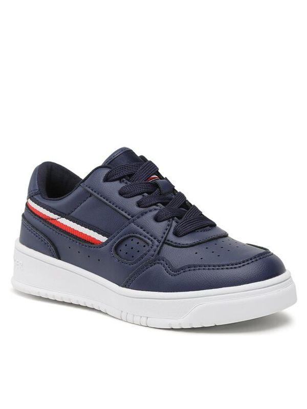 Tommy Hilfiger Tommy Hilfiger Сникърси Stripes Low Cut Lace-Up Sneaker T3X9-32848-1355 M Тъмносин