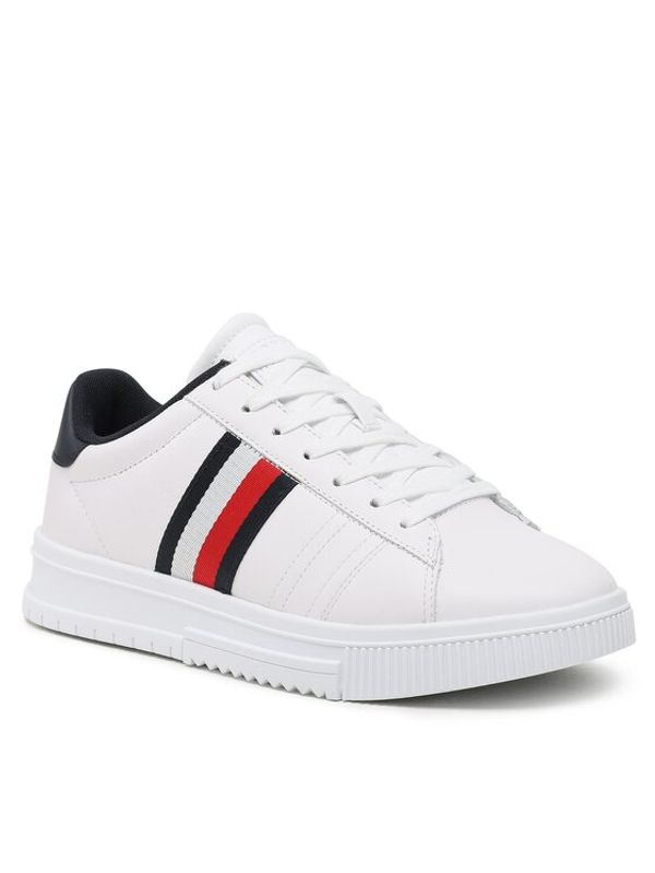 Tommy Hilfiger Tommy Hilfiger Сникърси Supercup Leather FM0FM04706 Бял