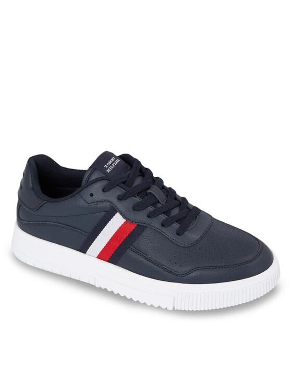 Tommy Hilfiger Tommy Hilfiger Сникърси Supercup Leather Stripes FM0FM04824 Син
