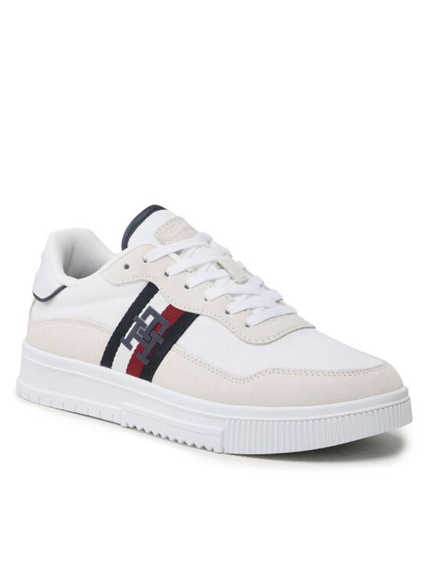 Tommy Hilfiger Tommy Hilfiger Сникърси Supercup Mix FM0FM04585 Екрю