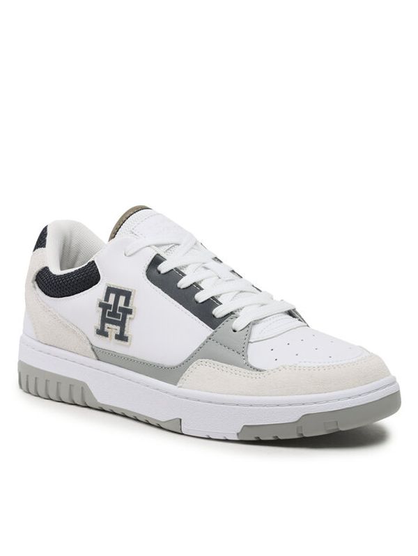 Tommy Hilfiger Tommy Hilfiger Сникърси Th Basket Street Mix FM0FM04695 Бял