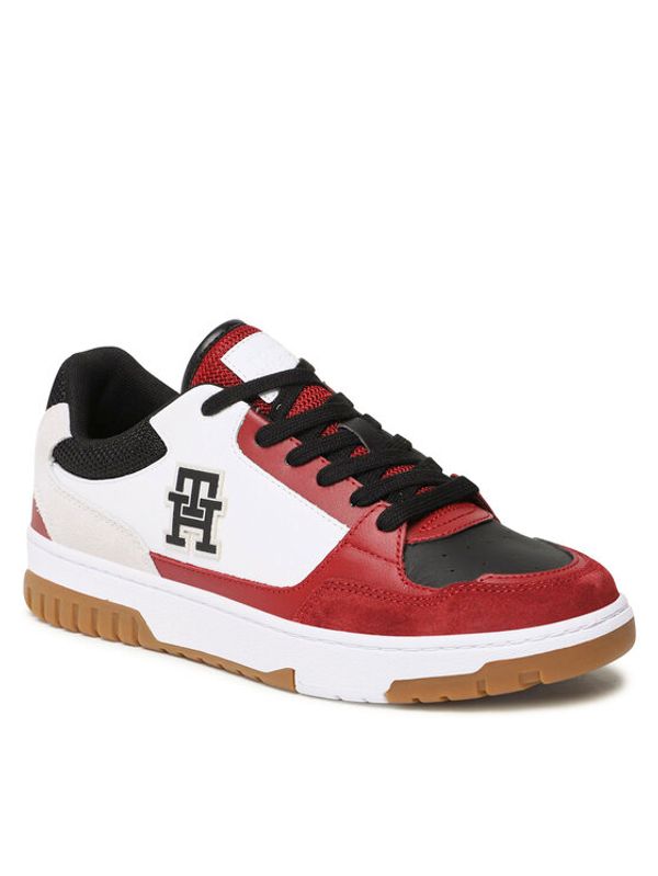 Tommy Hilfiger Tommy Hilfiger Сникърси Th Basket Street Mix FM0FM04695 Бял