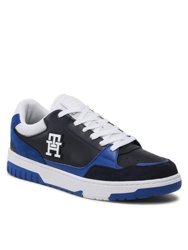 Tommy Hilfiger Tommy Hilfiger Сникърси Th Basket Street Mix FM0FM04695 Тъмносин