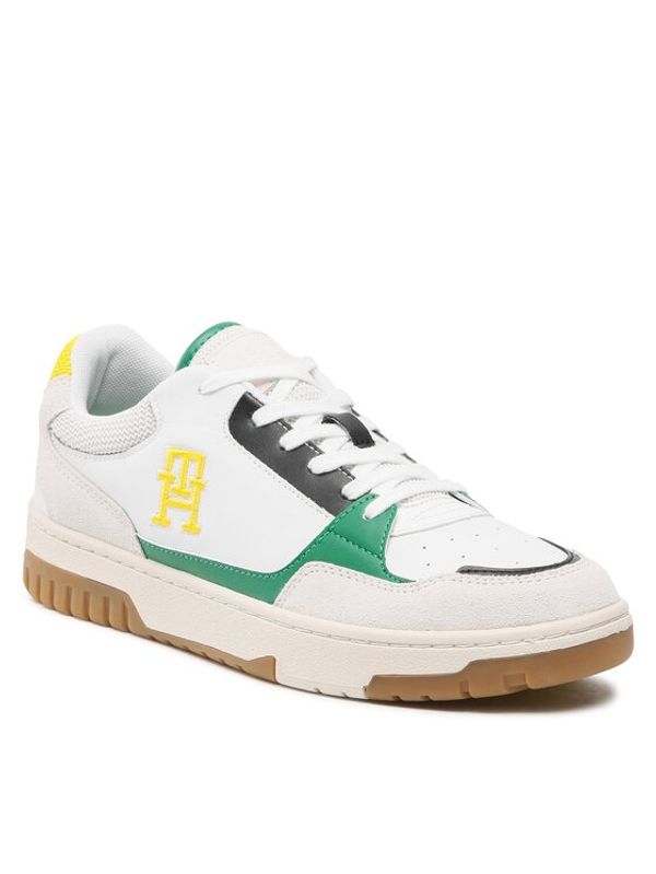 Tommy Hilfiger Tommy Hilfiger Сникърси Th Basket Street Mix FM0FM04728 Бял