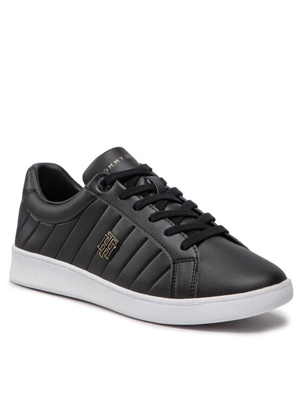 Tommy Hilfiger Tommy Hilfiger Сникърси Th Bio Court Sneaker Classic FW0FW06802 Черен