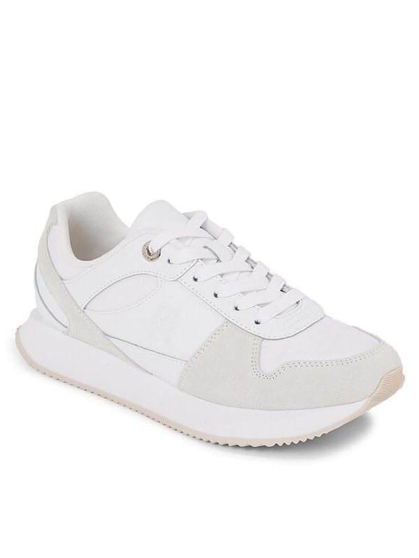 Tommy Hilfiger Tommy Hilfiger Сникърси Th Essential Runner FW0FW07585 Бял