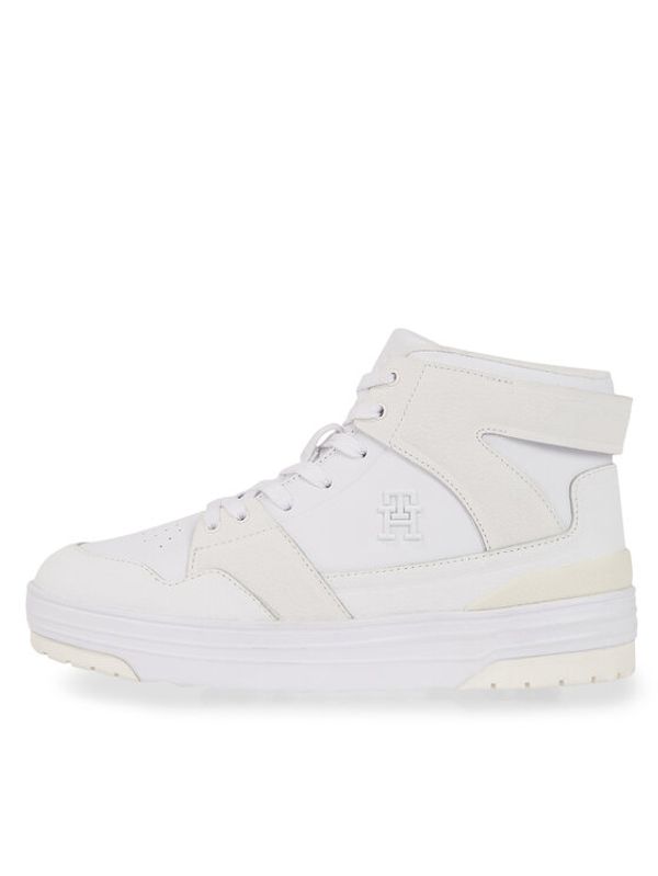Tommy Hilfiger Tommy Hilfiger Сникърси Th Hi Basket Sneaker FW0FW07308 Бял