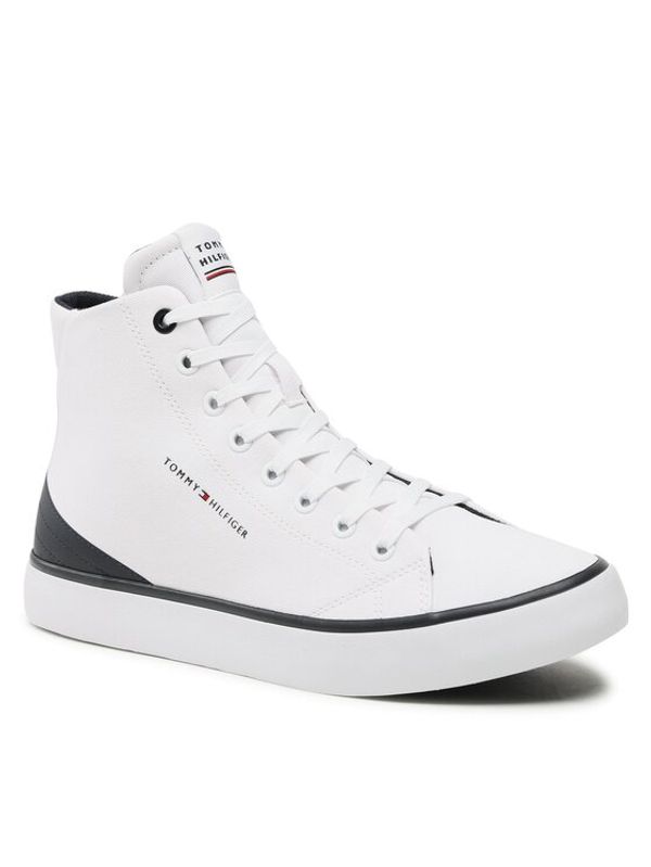 Tommy Hilfiger Tommy Hilfiger Сникърси Th Hi Vulc Core Canvas FM0FM04729 Бял
