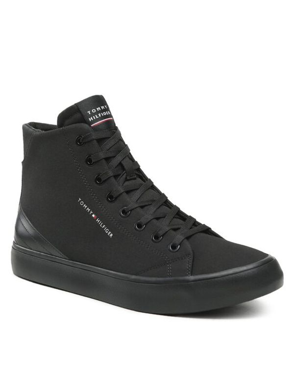 Tommy Hilfiger Tommy Hilfiger Сникърси Th Hi Vulc Core Canvas FM0FM04729 Черен
