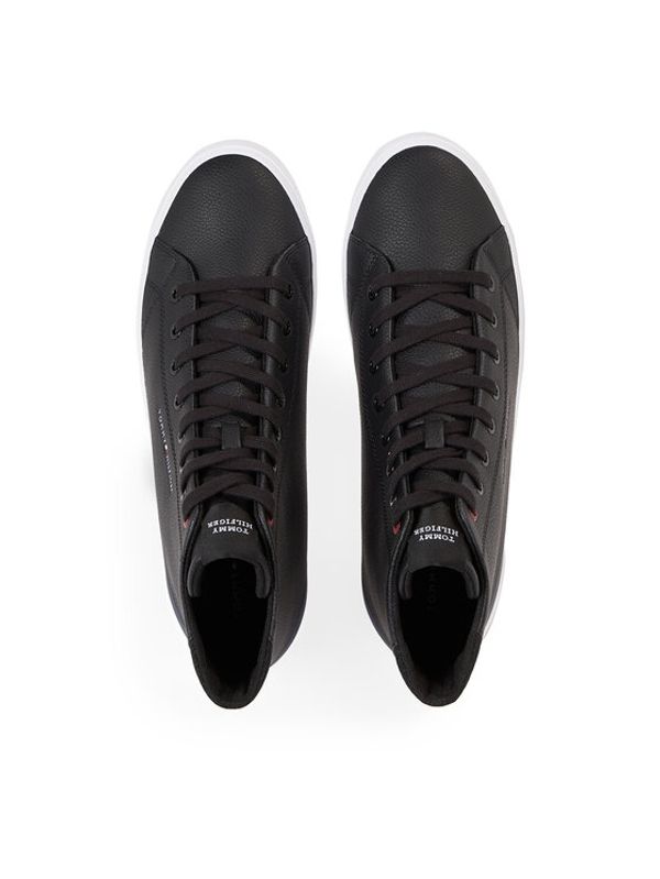 Tommy Hilfiger Tommy Hilfiger Сникърси Th Hi Vulc Core Lth FM0FM04816 Черен