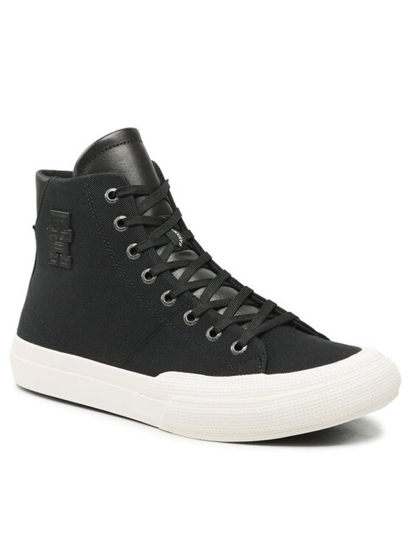 Tommy Hilfiger Tommy Hilfiger Сникърси Th Hi Vulc Premium Bananatex FM0FM04572 Черен
