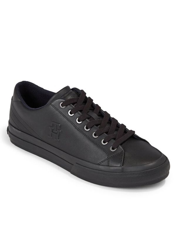 Tommy Hilfiger Tommy Hilfiger Сникърси Th Hi Vulc Street Low Lth Mono FM0FM04780 Черен