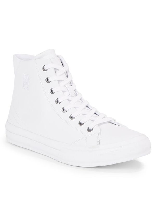 Tommy Hilfiger Tommy Hilfiger Сникърси Th Hi Vulc Street Lth Mono FM0FM04779 Бял