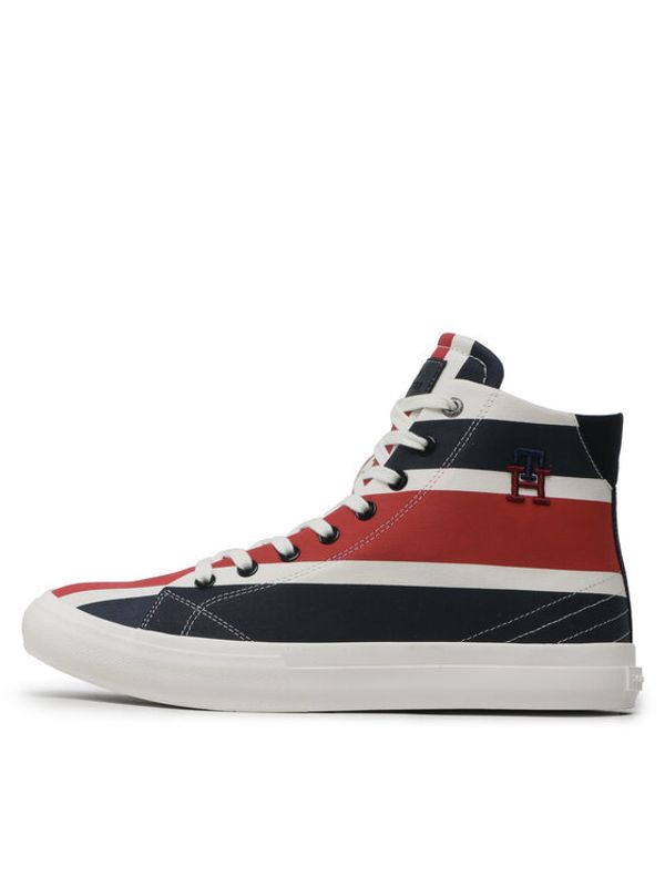 Tommy Hilfiger Tommy Hilfiger Сникърси Th Hi Vulc Street Stripes FM0FM04690 Тъмносин