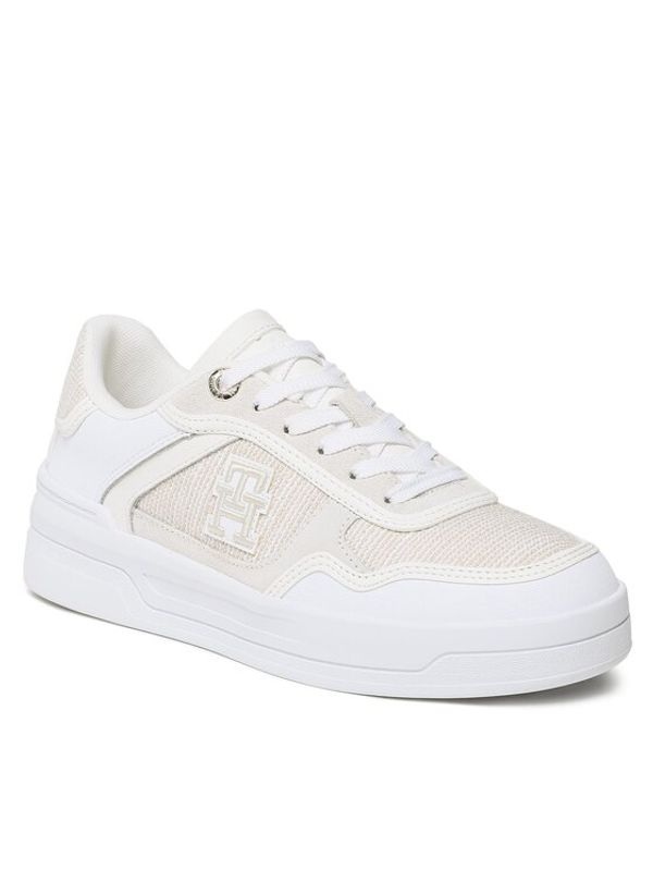 Tommy Hilfiger Tommy Hilfiger Сникърси Th Woven Basket Sneaker FW0FW07289 Бял