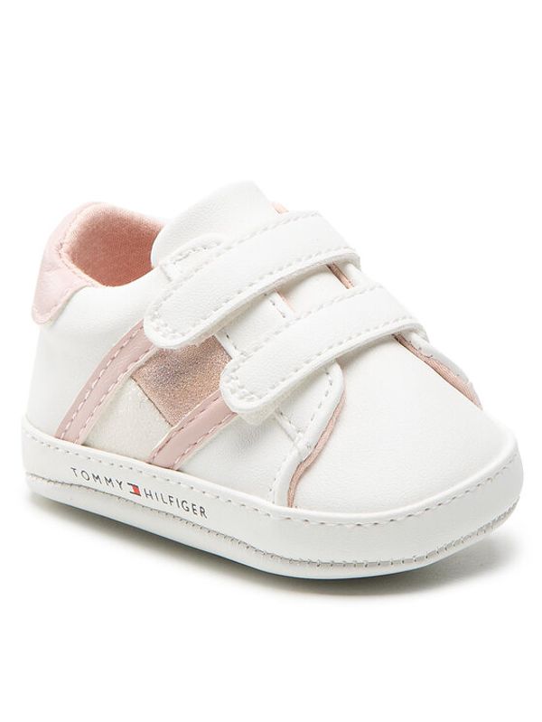 Tommy Hilfiger Tommy Hilfiger Сникърси Velcro Shoe T0A4-32111-0724 Бял