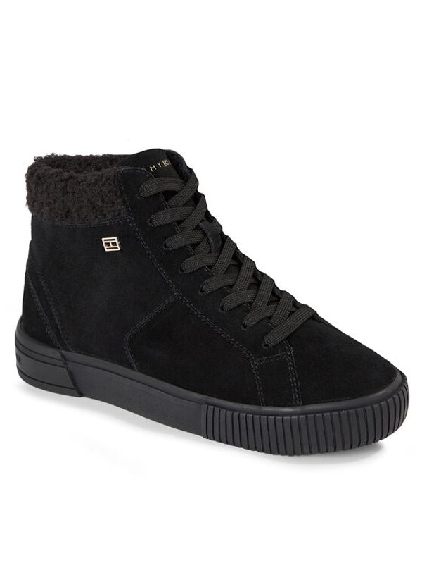 Tommy Hilfiger Tommy Hilfiger Сникърси Vulc Suede Sneaker Hi FW0FW07549 Черен