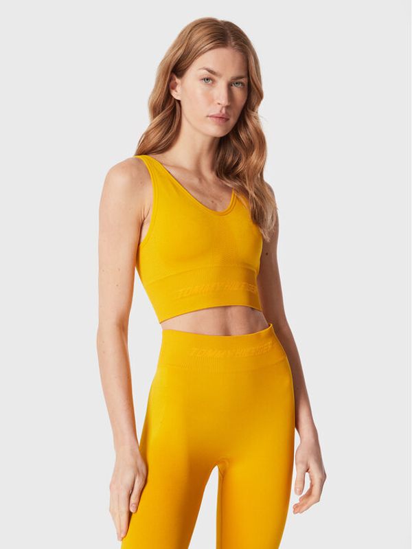Tommy Hilfiger Tommy Hilfiger Спортен сутиен Intensity Shiny Seamless S10S101471 Жълт