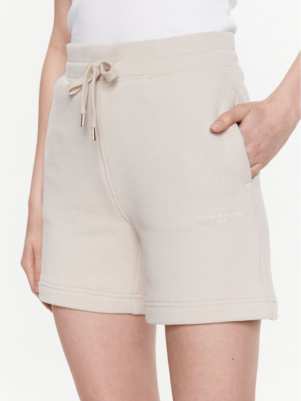 Tommy Hilfiger Tommy Hilfiger Спортни шорти 1985 WW0WW38348 Бежов Relaxed Fit