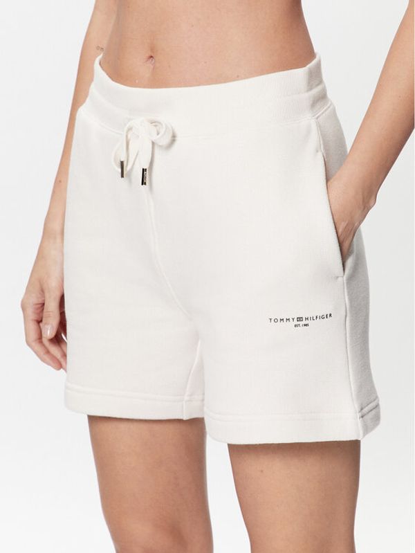 Tommy Hilfiger Tommy Hilfiger Спортни шорти 1985 WW0WW38348 Екрю Relaxed Fit