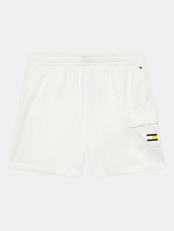 Tommy Hilfiger Tommy Hilfiger Спортни шорти KB0KB08096 D Бял Regular Fit