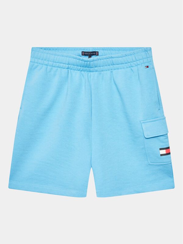 Tommy Hilfiger Tommy Hilfiger Спортни шорти KB0KB08096 D Син Regular Fit