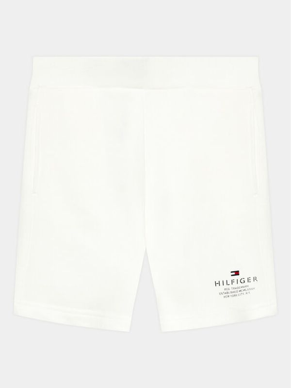 Tommy Hilfiger Tommy Hilfiger Спортни шорти KB0KB08115 D Бял Regular Fit