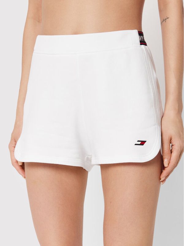 Tommy Hilfiger Tommy Hilfiger Спортни шорти Tape S10S101432 Бял Regular Fit