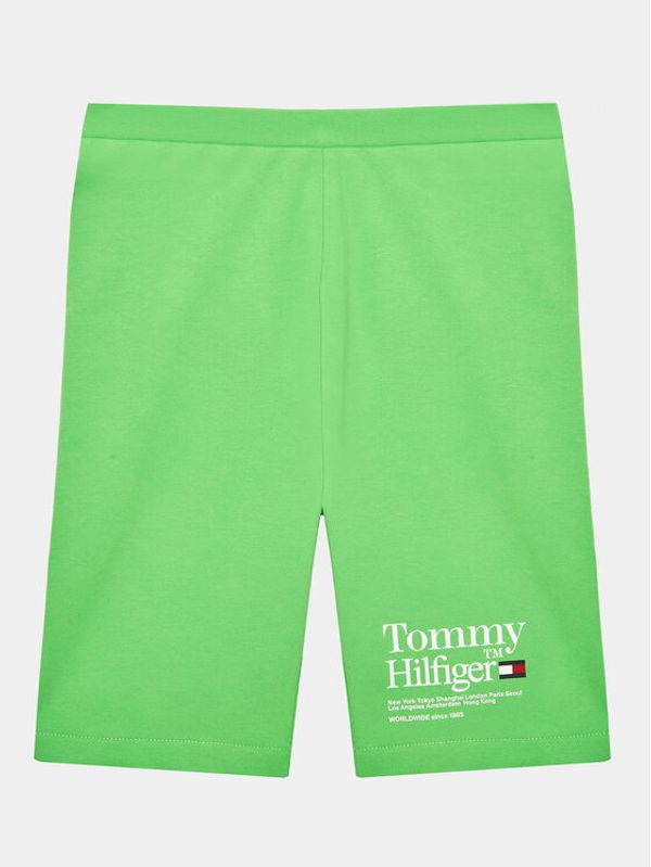 Tommy Hilfiger Tommy Hilfiger Спортни шорти Timeless KG0KG07253 D Зелен Slim Fit