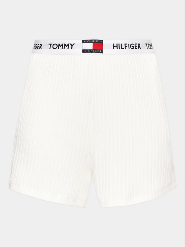 Tommy Hilfiger Tommy Hilfiger Спортни шорти UW0UW04418 Бял Slim Fit