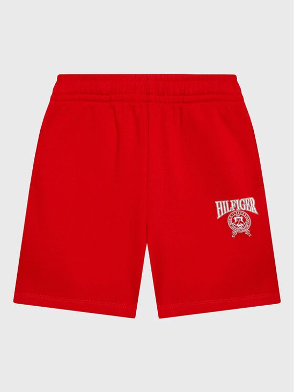 Tommy Hilfiger Tommy Hilfiger Спортни шорти Varsity KB0KB08067 M Червен Regular Fit