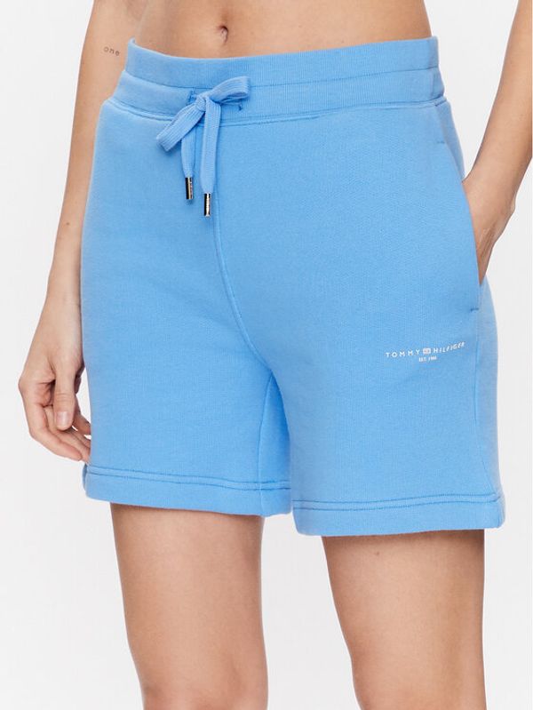 Tommy Hilfiger Tommy Hilfiger Спортни шорти WW0WW38348 Син Regular Fit