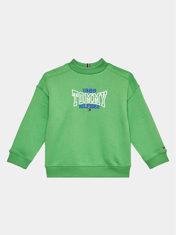 Tommy Hilfiger Tommy Hilfiger Суитшърт 1985 Varsity KB0KB08301 M Зелен Regular Fit
