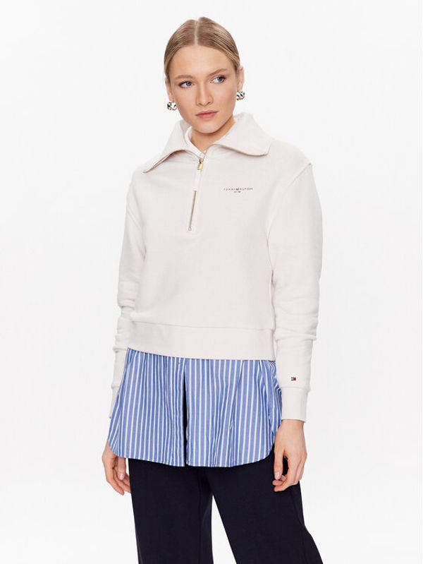 Tommy Hilfiger Tommy Hilfiger Суитшърт 1985 WW0WW37795 Екрю Relaxed Fit