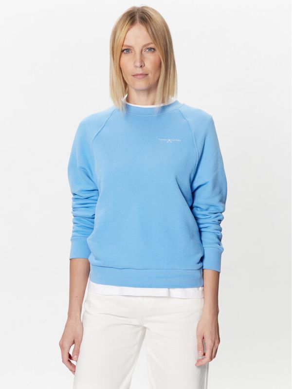 Tommy Hilfiger Tommy Hilfiger Суитшърт 1985 WW0WW37798 Син Regular Fit