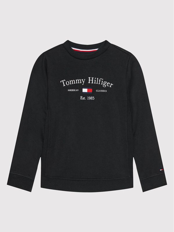 Tommy Hilfiger Tommy Hilfiger Суитшърт Artwork KB0KB06347 D Черен Regular Fit