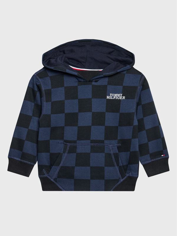 Tommy Hilfiger Tommy Hilfiger Суитшърт Checker Board KB0KB07777 D Тъмносин Regular Fit