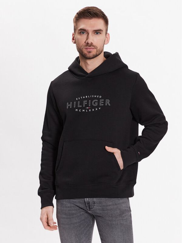 Tommy Hilfiger Tommy Hilfiger Суитшърт Curve Logo MW0MW30013 Черен Regular Fit