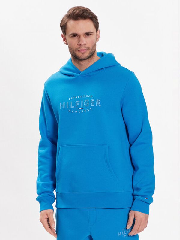 Tommy Hilfiger Tommy Hilfiger Суитшърт Curve Logo MW0MW30013 Син Regular Fit