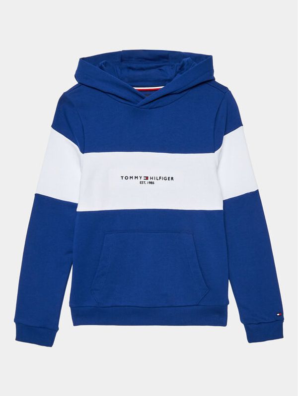 Tommy Hilfiger Tommy Hilfiger Суитшърт Essential Colorblock KB0KB08385 Син Regular Fit