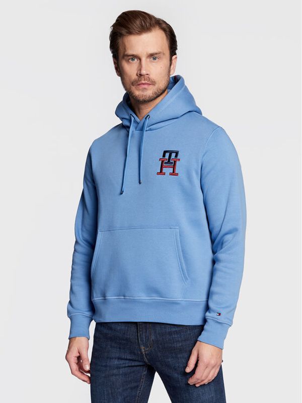 Tommy Hilfiger Tommy Hilfiger Суитшърт Essential Monogram MW0MW28677 Син Regular Fit