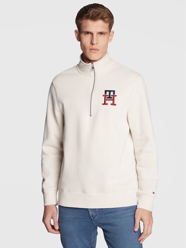 Tommy Hilfiger Tommy Hilfiger Суитшърт Essential Monogram MW0MW29304 Бежов Casual Fit
