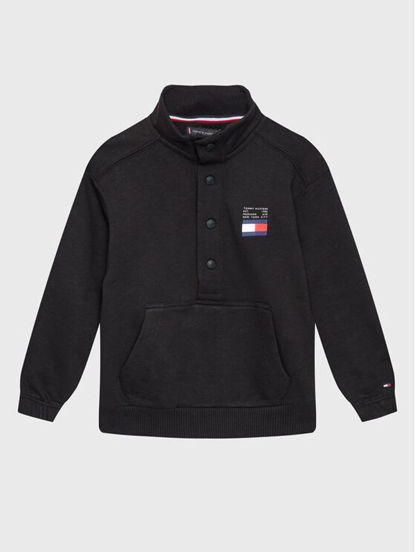 Tommy Hilfiger Tommy Hilfiger Суитшърт Flag KB0KB07953 D Черен Regular Fit
