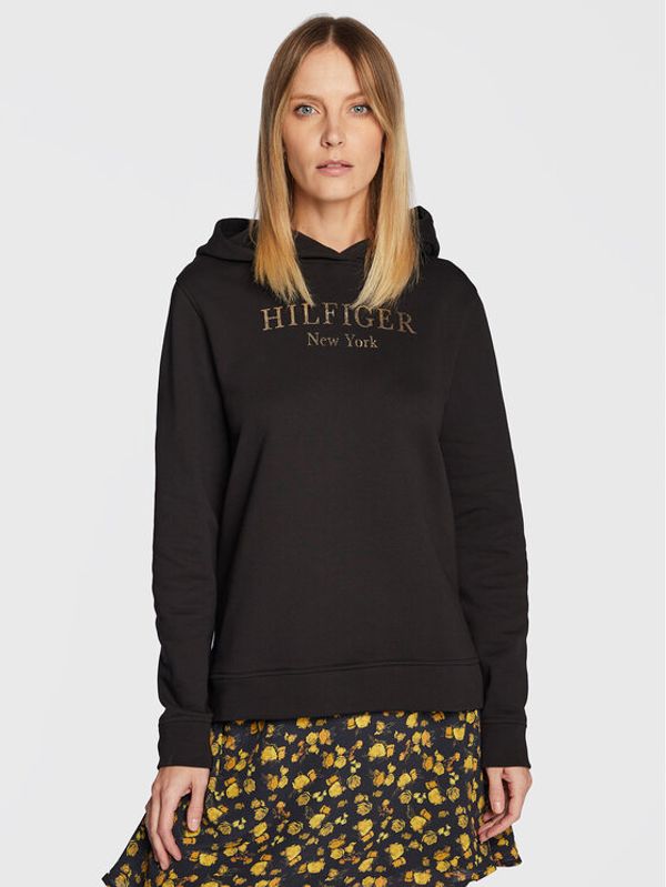 Tommy Hilfiger Tommy Hilfiger Суитшърт Foil WW0WW37181 Черен Regular Fit