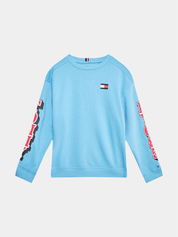 Tommy Hilfiger Tommy Hilfiger Суитшърт Fun Logo KB0KB08184 D Син Relaxed Fit