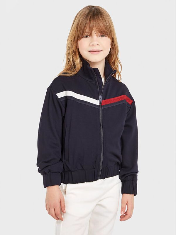 Tommy Hilfiger Tommy Hilfiger Суитшърт Global Stripe KG0KG07374 D Тъмносин Regular Fit
