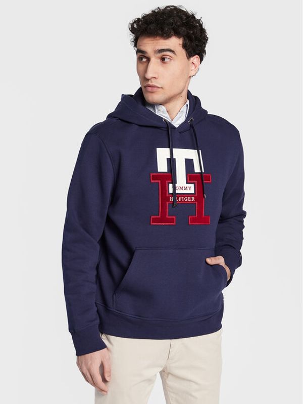 Tommy Hilfiger Tommy Hilfiger Суитшърт Icon Monogram MW0MW29586 Тъмносин Relaxed Fit